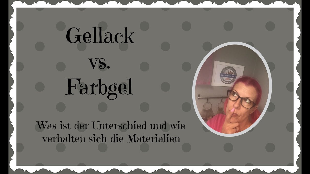 Gellack vs. Farbgel
