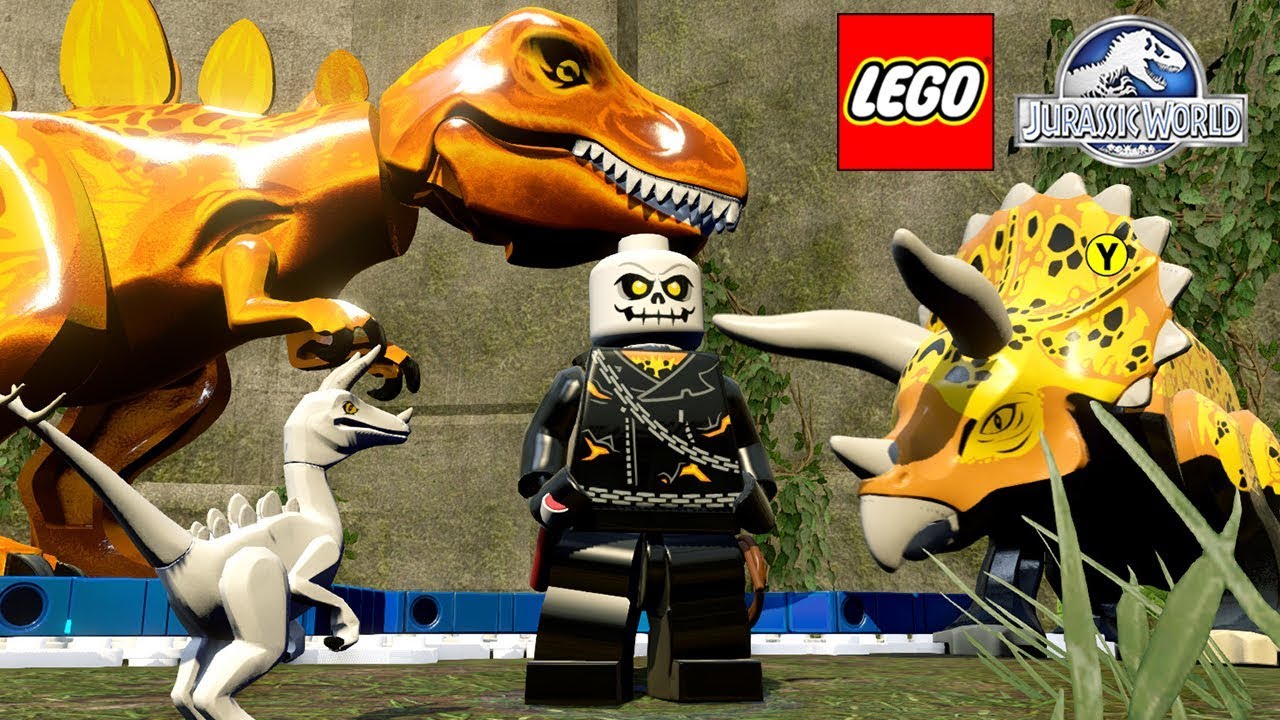 MOTOQUEIRO FANTASMA E SEUS DINOSSAUROS no LEGO Jurassic World Criando Dinossauros #69