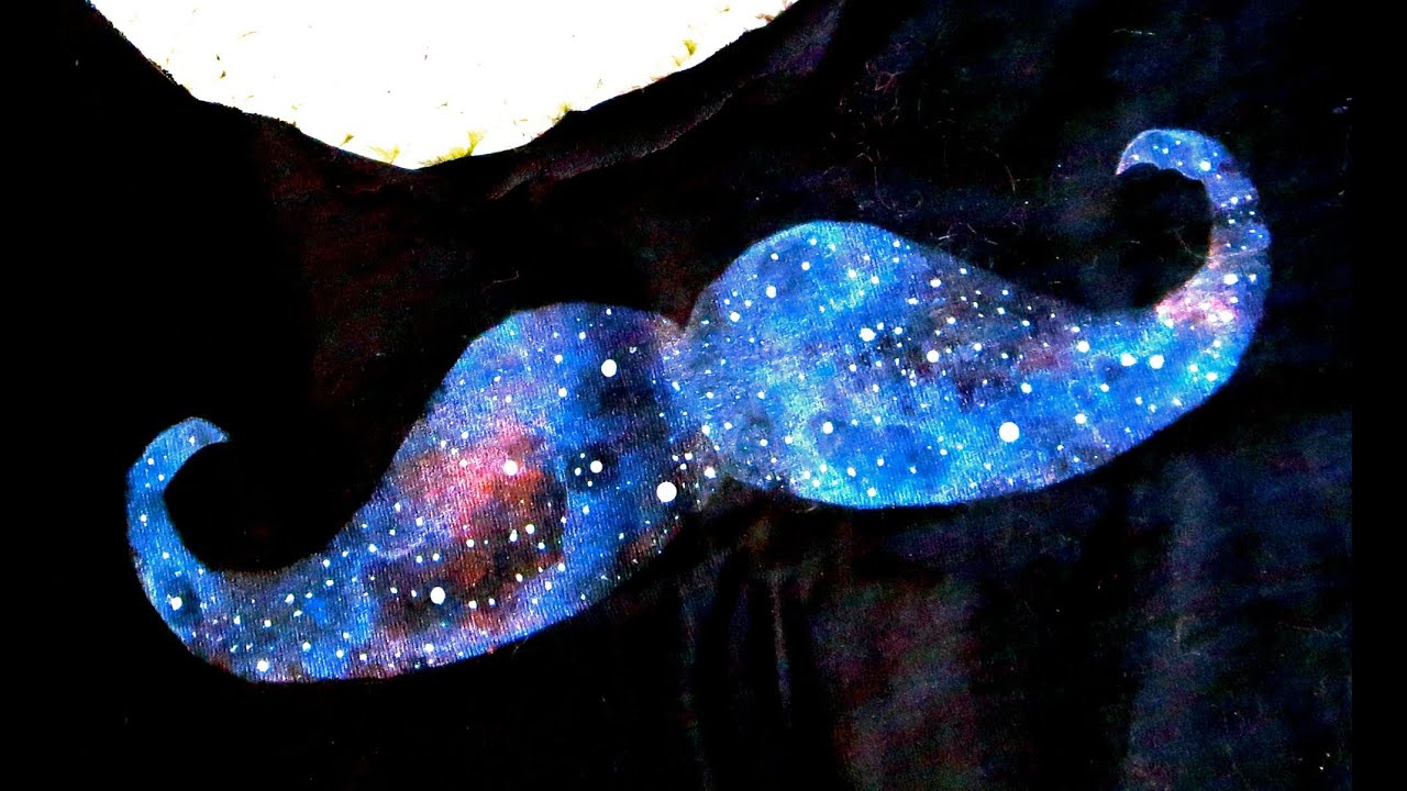 DIY Faça você mesmo: Camisetas Customizadas - Bigode de Galaxia - Galaxy Mustache T-shirt