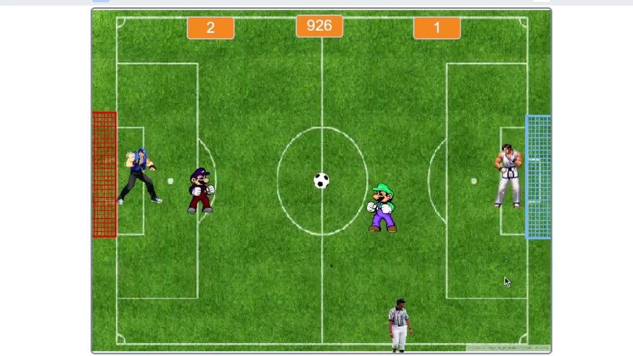 MUGEN Football Soccer Match Mario vs Luigi 2026: STP vs Hero Luigi
