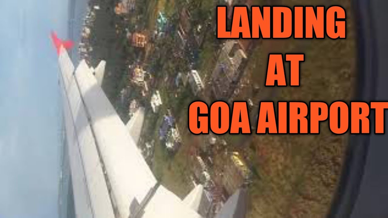 landing in rainy goa@DEEPTHECHEMIST Go Air Landing at Goa Airport