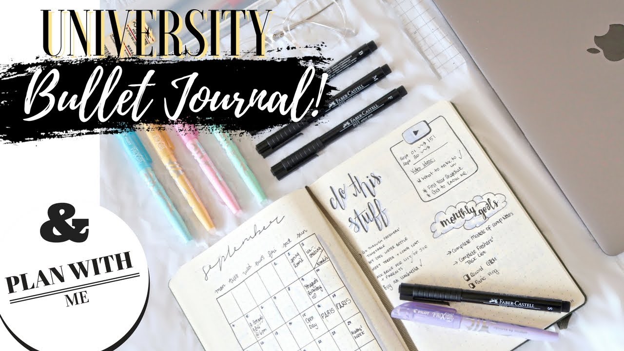 UNIVERSITY/STUDENT BULLET JOURNAL SETUP + PLAN WITH ME