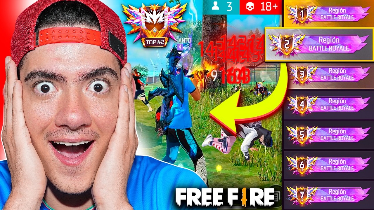 TOP 2 del MUNDO en FREE FIRE ME INVITO A SUBIR PUNTOS Y ME SORPRENDIÓ !! - TheDonato
