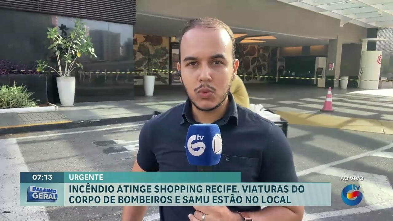 Incêndio atinge loja de eletrodoméstico no Shopping Recife nesta sexta (13)
