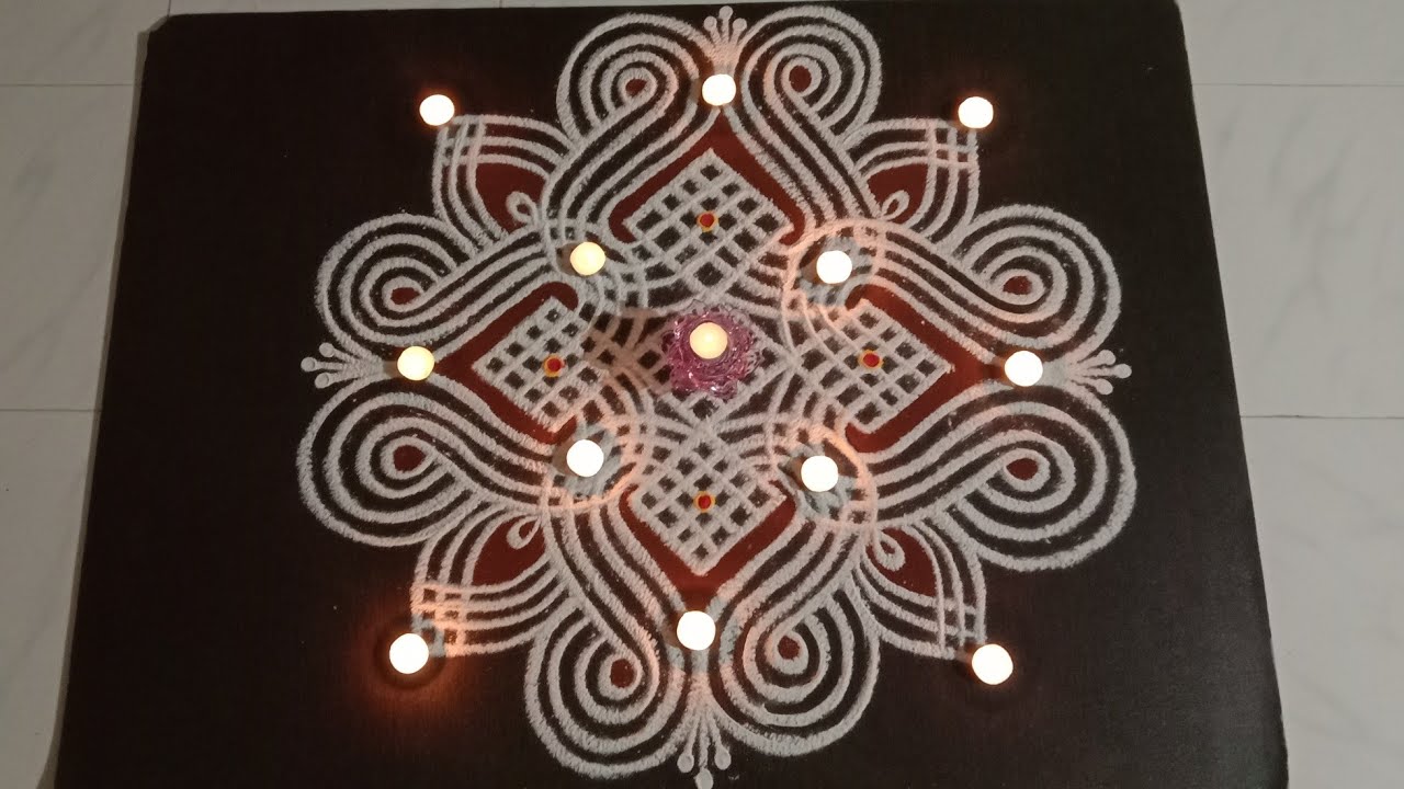 கார்த்திகை மாதம் கோலம் | படிக்கோலம் / Daily one kolam / Padi Kolam