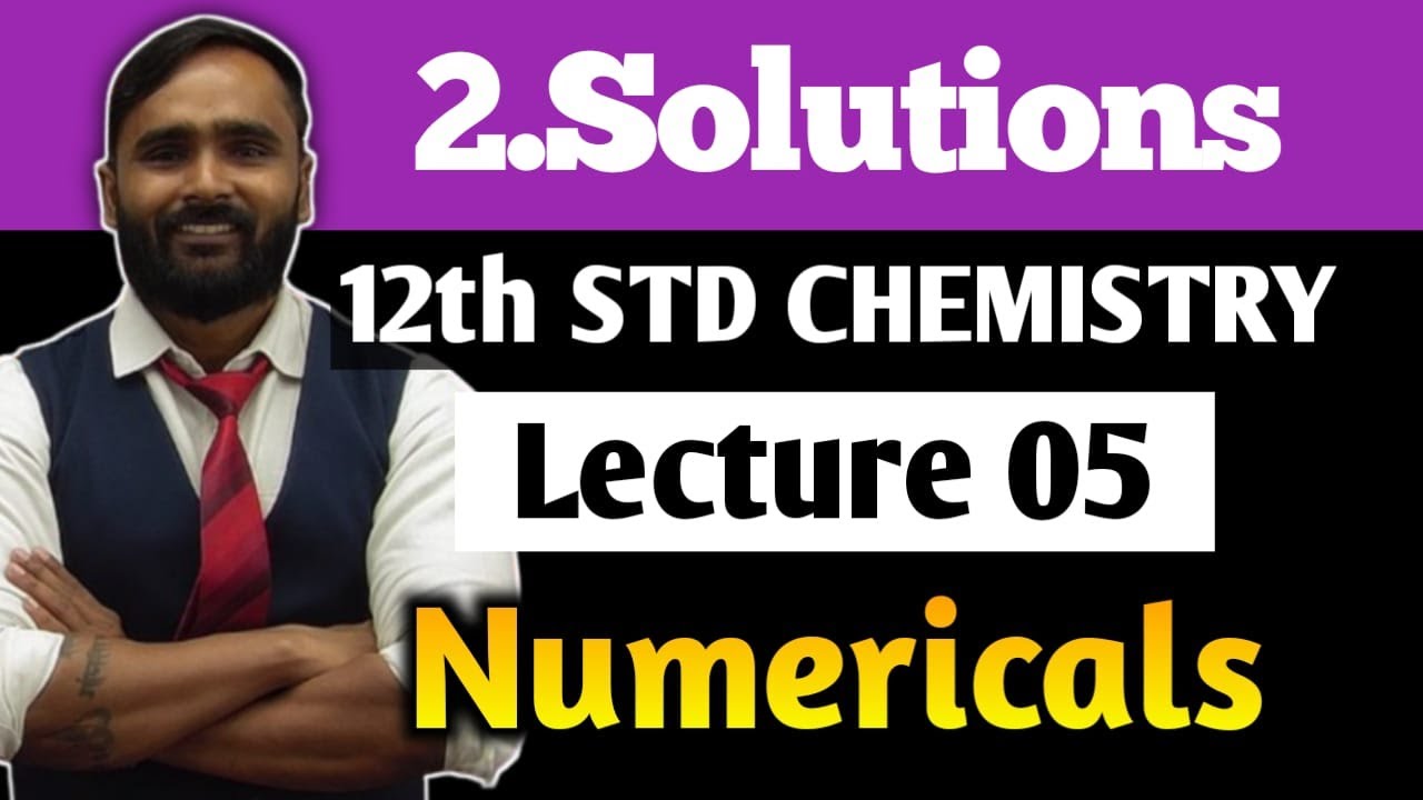 12th CHEMISTRY|2.SOLUTIONS|Exercise Solutions|Numericals| PRADEEP GIRI SIR