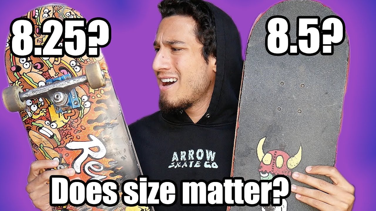 DOES SKATEBOARD SIZE MATTER?! | Size 8.0, 8.25 or 8.5??