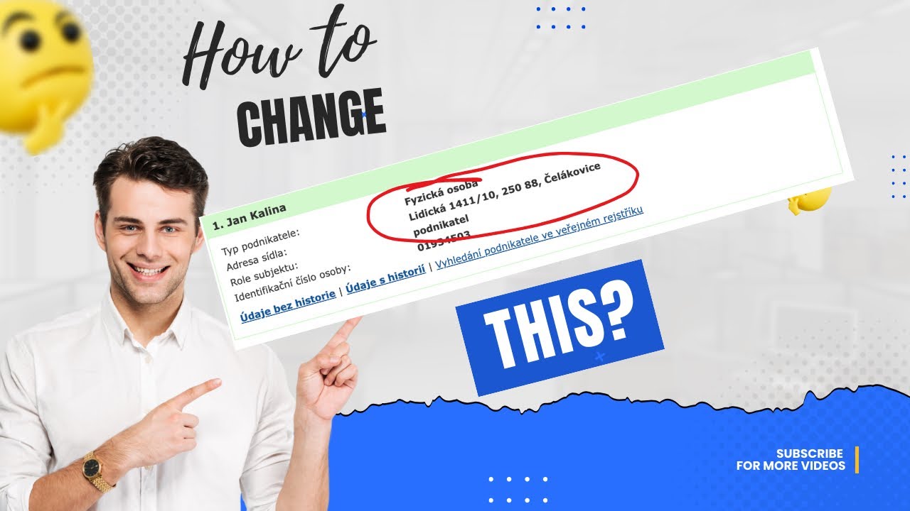 How to Change your Business Address in Czech Republic?