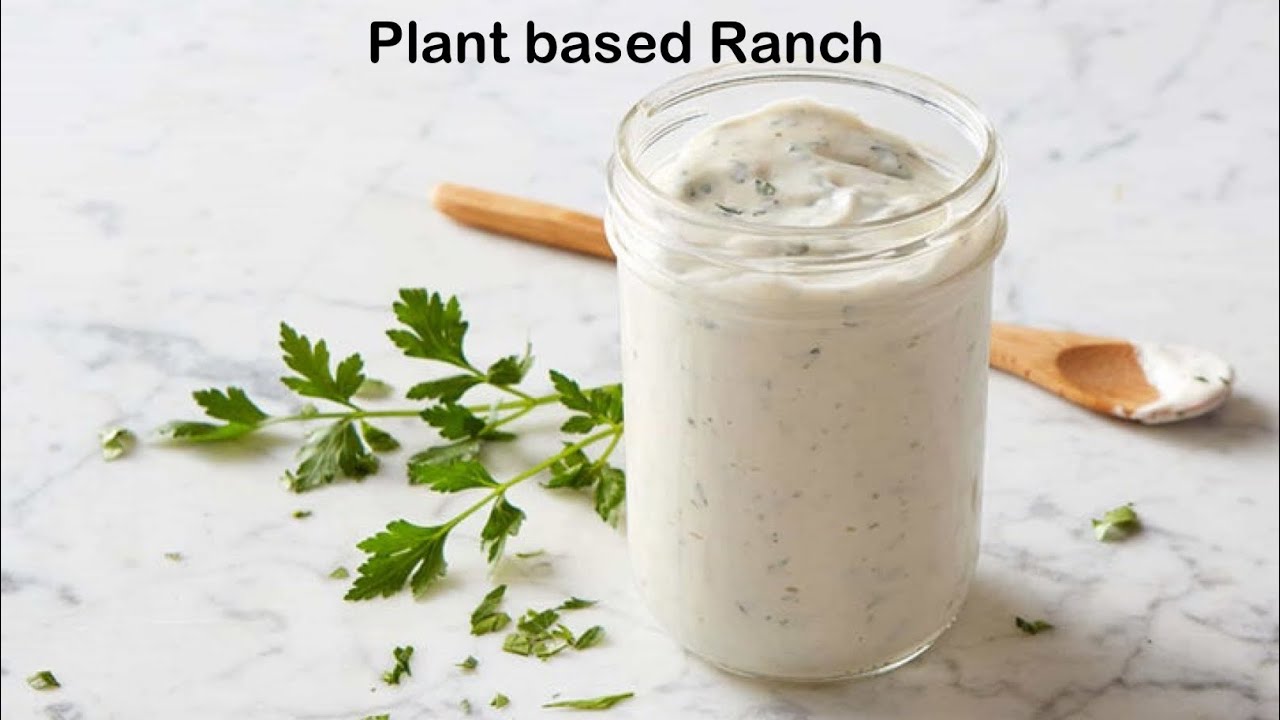 Creamy plant based ranch dressing