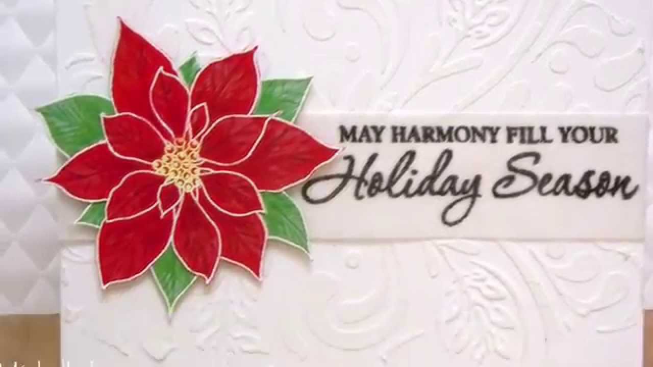 Poinsettia and Texture Paste