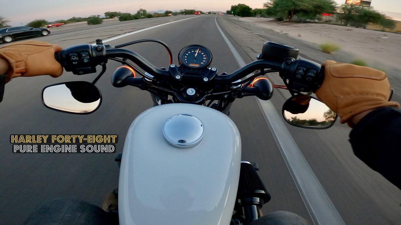 Harley Davidson Forty-Eight 48 Pure Engine Sound [TBR 2 into 1 Exhaust] Episode X