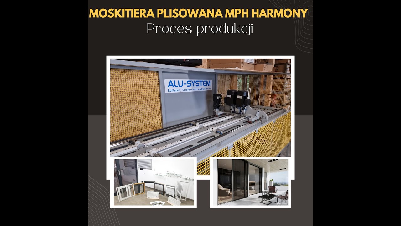 Moskitiera plisowana - proces produkcji