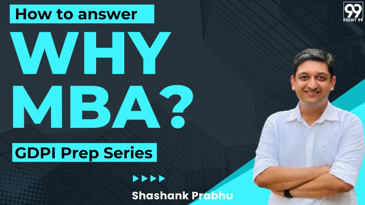 Why MBA? How to crack MBA Interview | PI #interview  of #mba