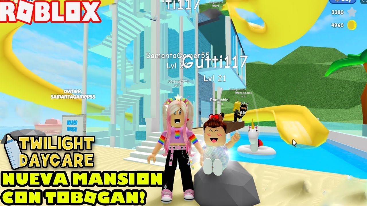 Nueva Mansion Con Tobogan En Twilight Daycare! Guttito Bolita De Cristal!👶🏻 jaja!