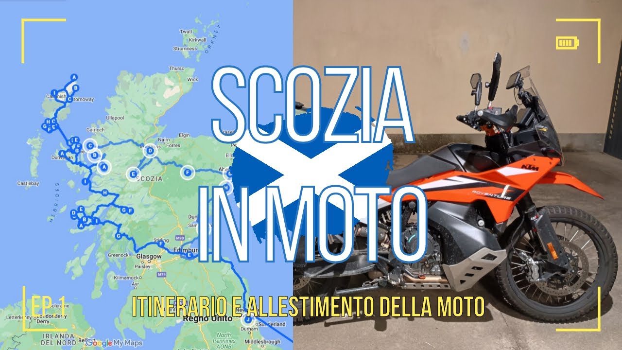 SCOZIA IN MOTO Ep.1: ITINERARIO e ALLESTIMENTO moto!