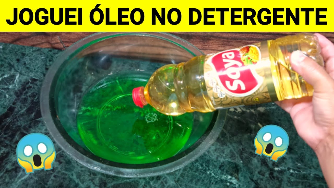 😱 JOGUEI ÓLEO NO DETERGENTE E DESCOBRIR ISSO ?? FIQUEI SURPRESA COM O RESULTADO - RECEITAS DA BO