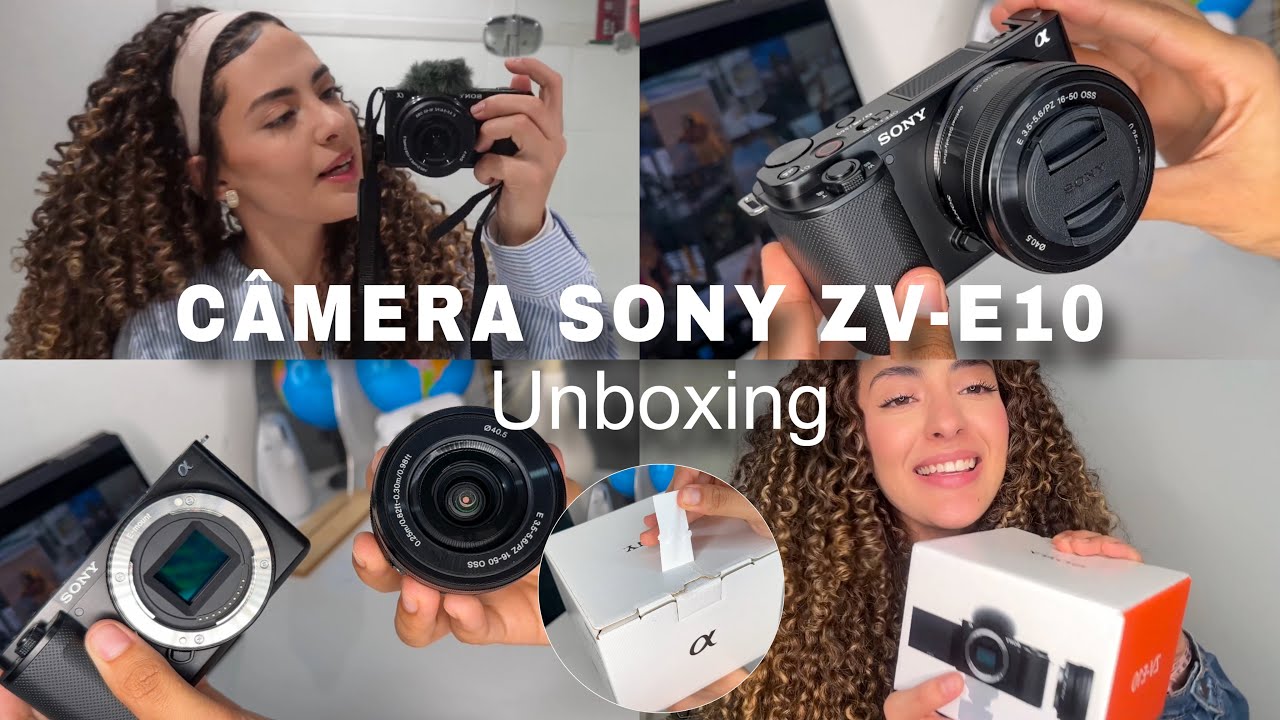 MINHA CÂMERA SONY ZV-E10 - Unboxing | Adriana Alves 📸💖💫