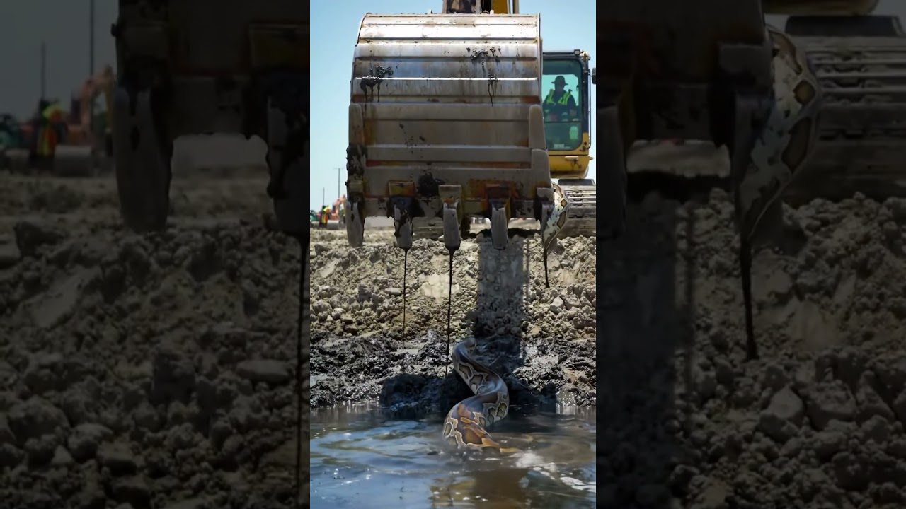 Excavator Digs Up GIANT Anaconda in Jungle Site 😱 | Realistic Wildlife Encounter