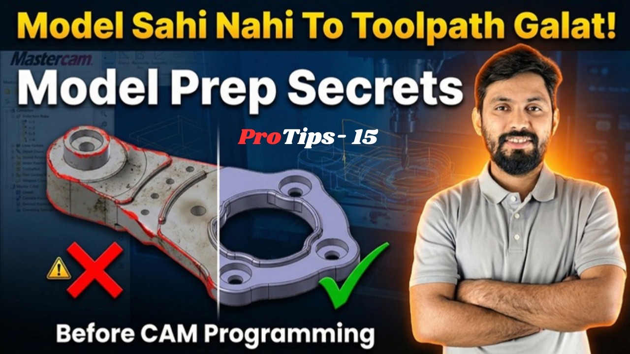 Model Preparation Pro Tips | Programming Se Pehle Ye Zaroor Check Kare By#Veerji #mastercam