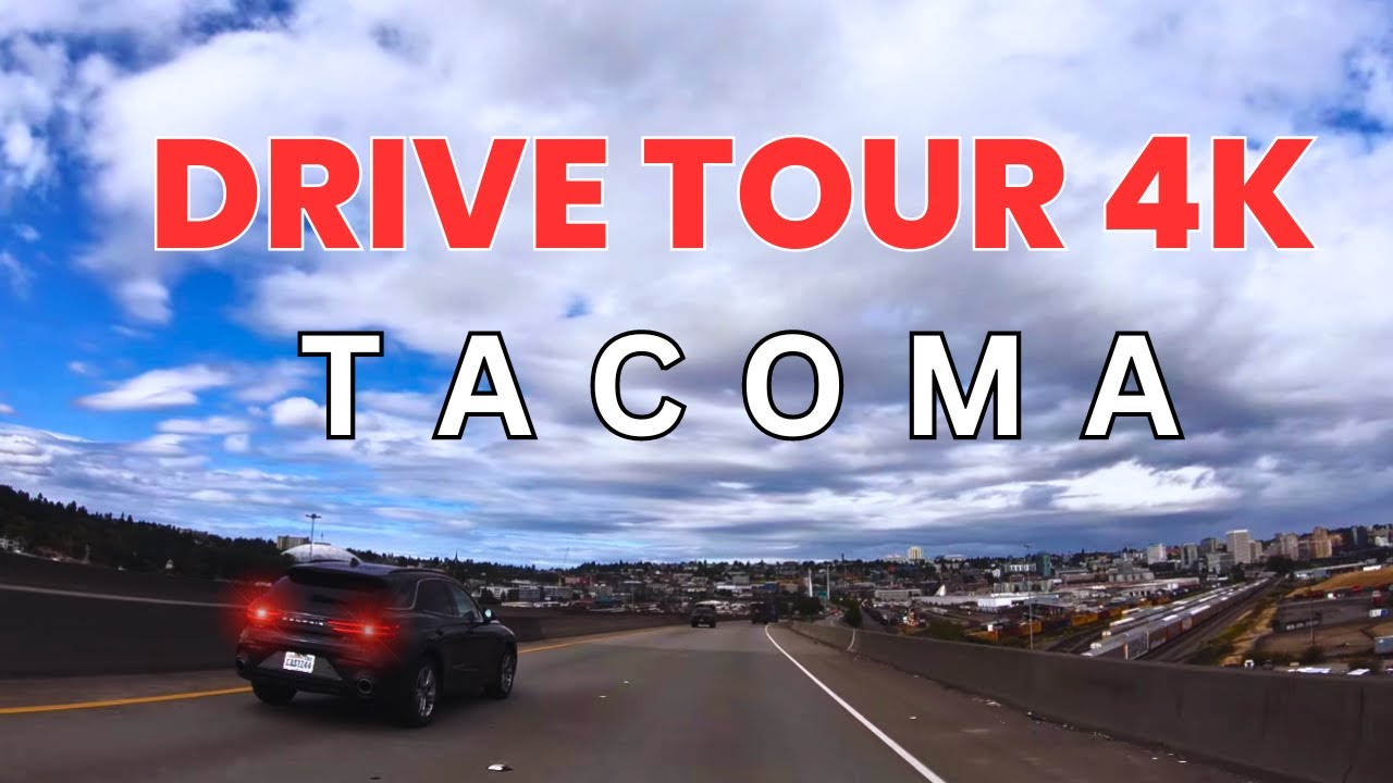 4K Drive Tour: Federal Way to Tacoma via Route 509 | Scenic Washington Road Trip