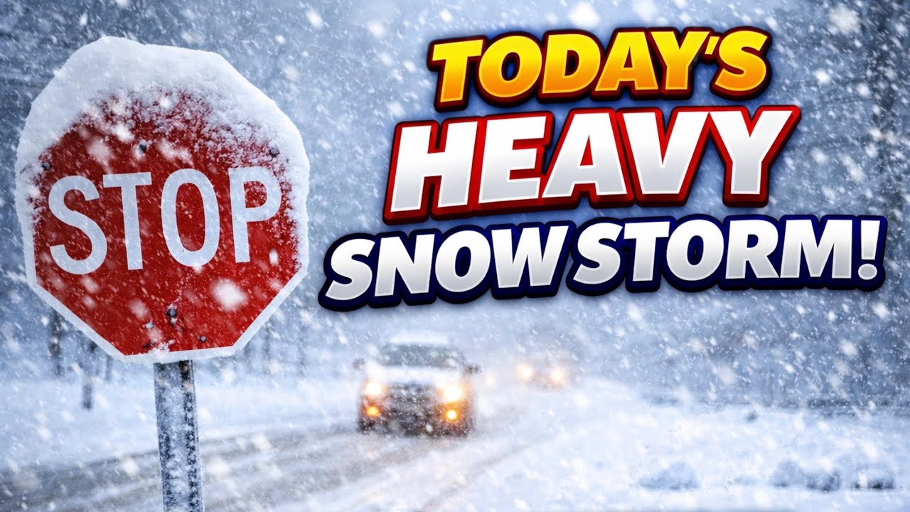 HEAVY SNOW STORM ! PORTAGE MICHIGAN 