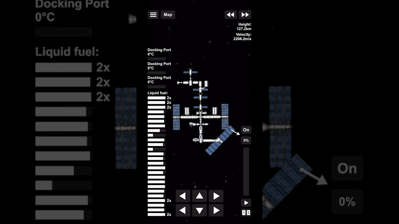 Finishing the Axiom Station in sfs no dlc and undocking from the ISS #sfs #shorts