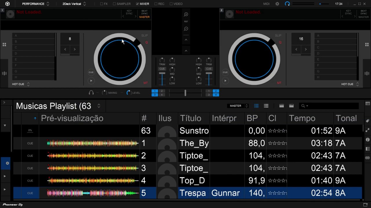 Rekordbox DJ 5.6 Pré-visualização