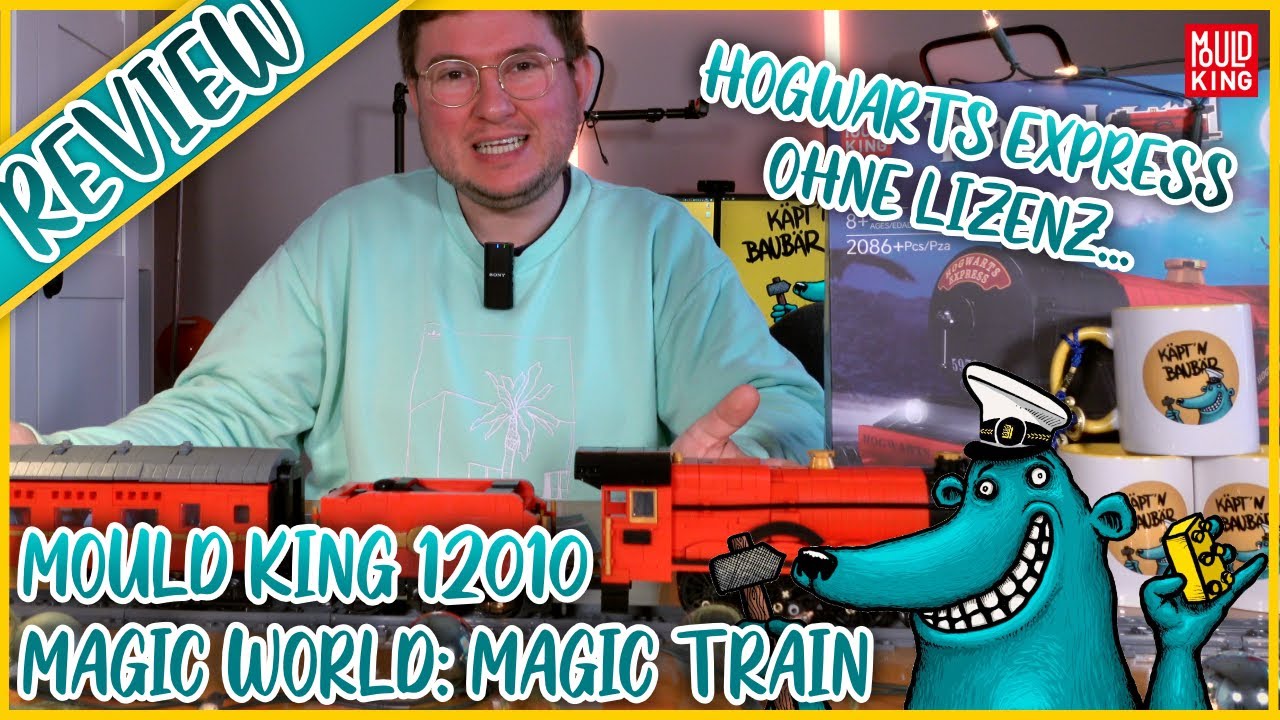 Mould King 12010 Magic Train/ Hogwarts Express: Lok gut, Rest so lala