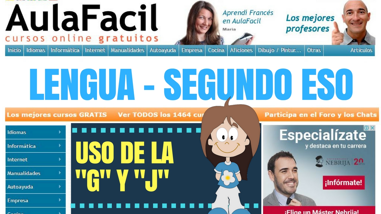 Uso de la G y J/Uso de la 