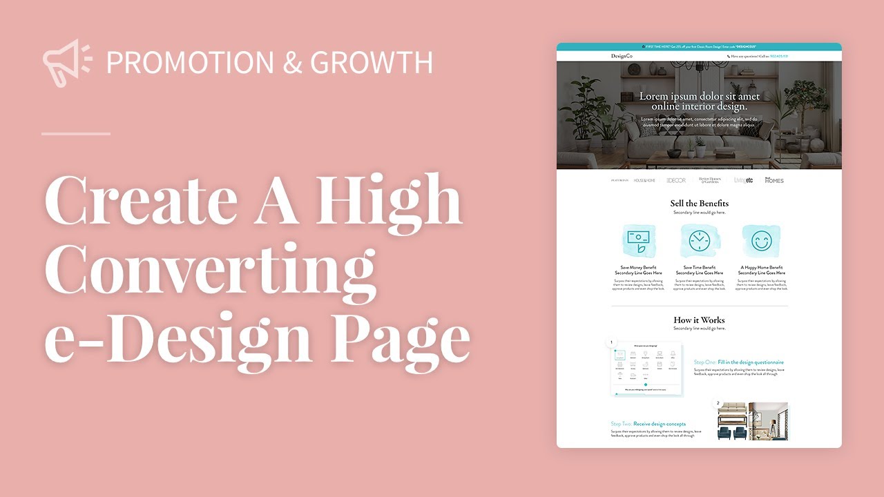Your Ultimate Guide to a High Converting E-design Page