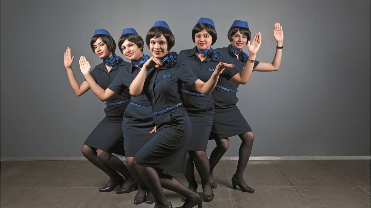 INDIAN AIR HOSTESS DANCING | INDIGO AIRLINES CABIN CREW