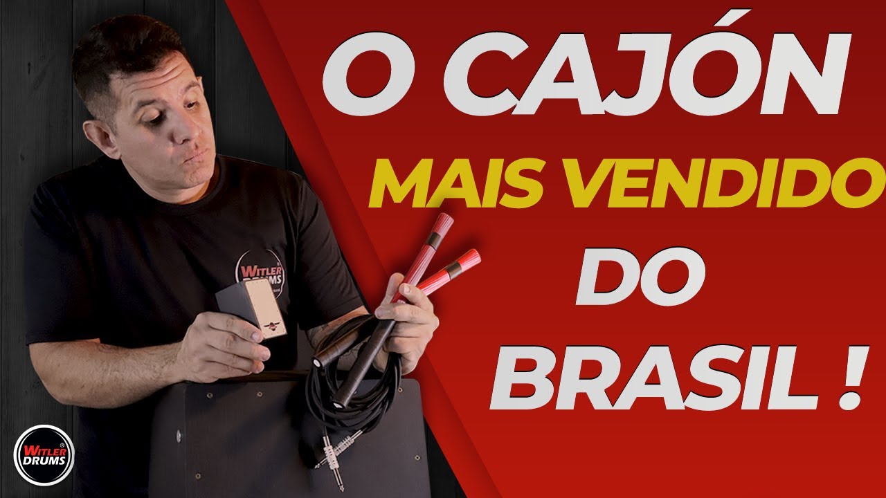 CAJÓN MAIS VENDIDO DO BRASIL, WD STYLE DA WITLER DRUMS!