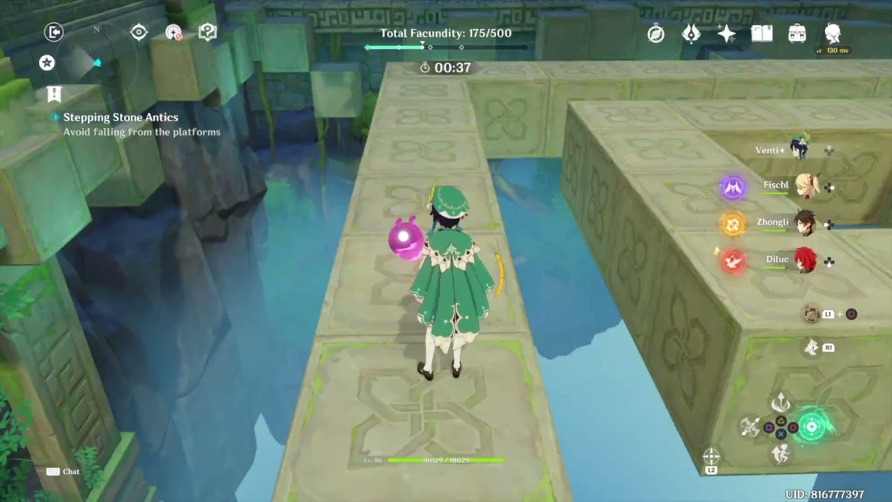 STEPPING STONE ANTICS Genshin Impact WINDBLUME EVENT MINI GAME