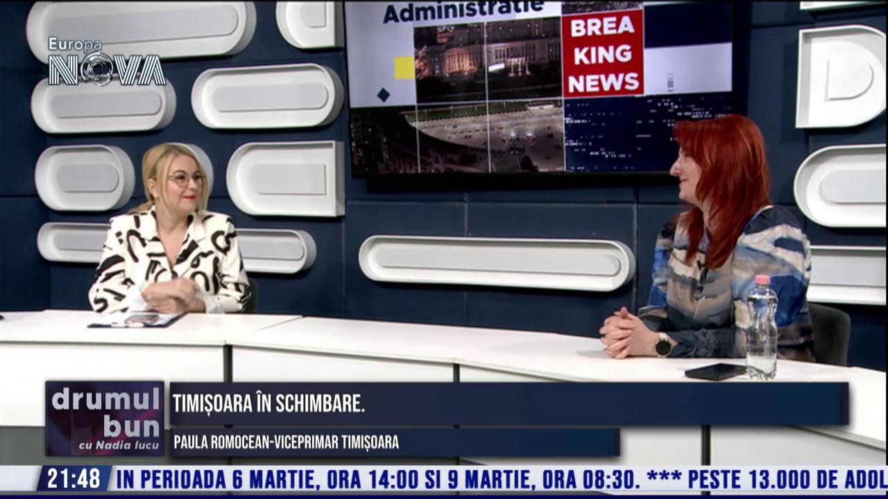 LIVE : Timișoara în schimbare - Drumul Bun cu Nadia Iucu - Europa Nova - 04.03.2026