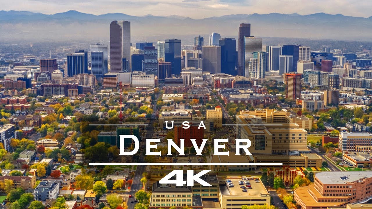 Denver, Colorado - USA 🇺🇸 - by drone [4K]