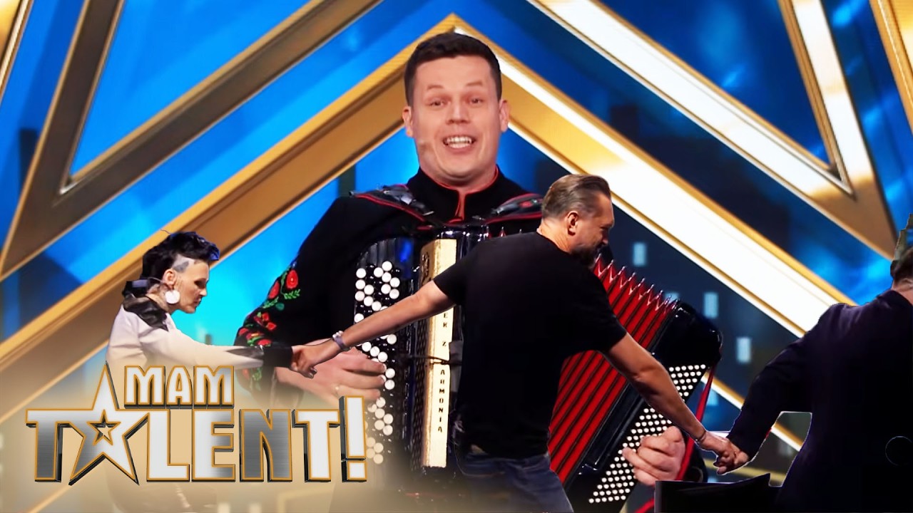 Sławek Z Harmonią rozkręcił juror&oacute;w! (zaczęli tańczyć!) 🕺 | Mam Talent!