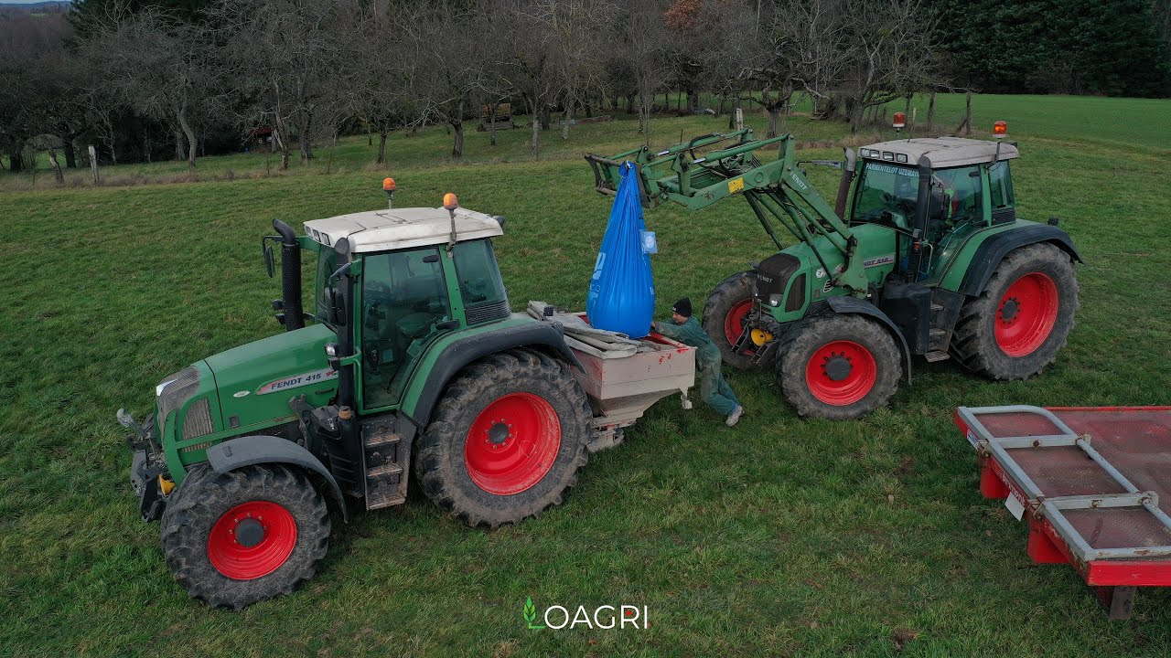 ÉPANDAGE DE CHAUX 2020 FENDT 415 & 818 ! 🚜