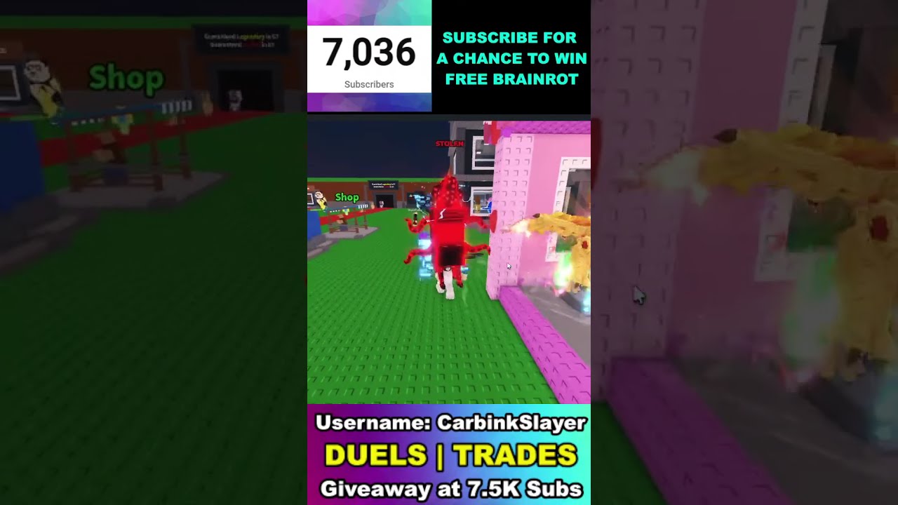 🔴 STEAL A BRAINROT GIVEAWAY & DUELS LIVE | NEW SAB TRADING MACHINE! (Shorts Stream)