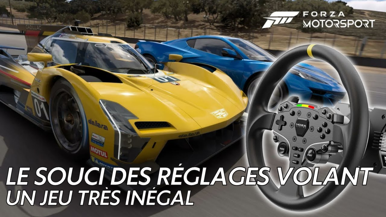 Forza Motorsport - Le souci des réglages volant - Un jeu très inégal