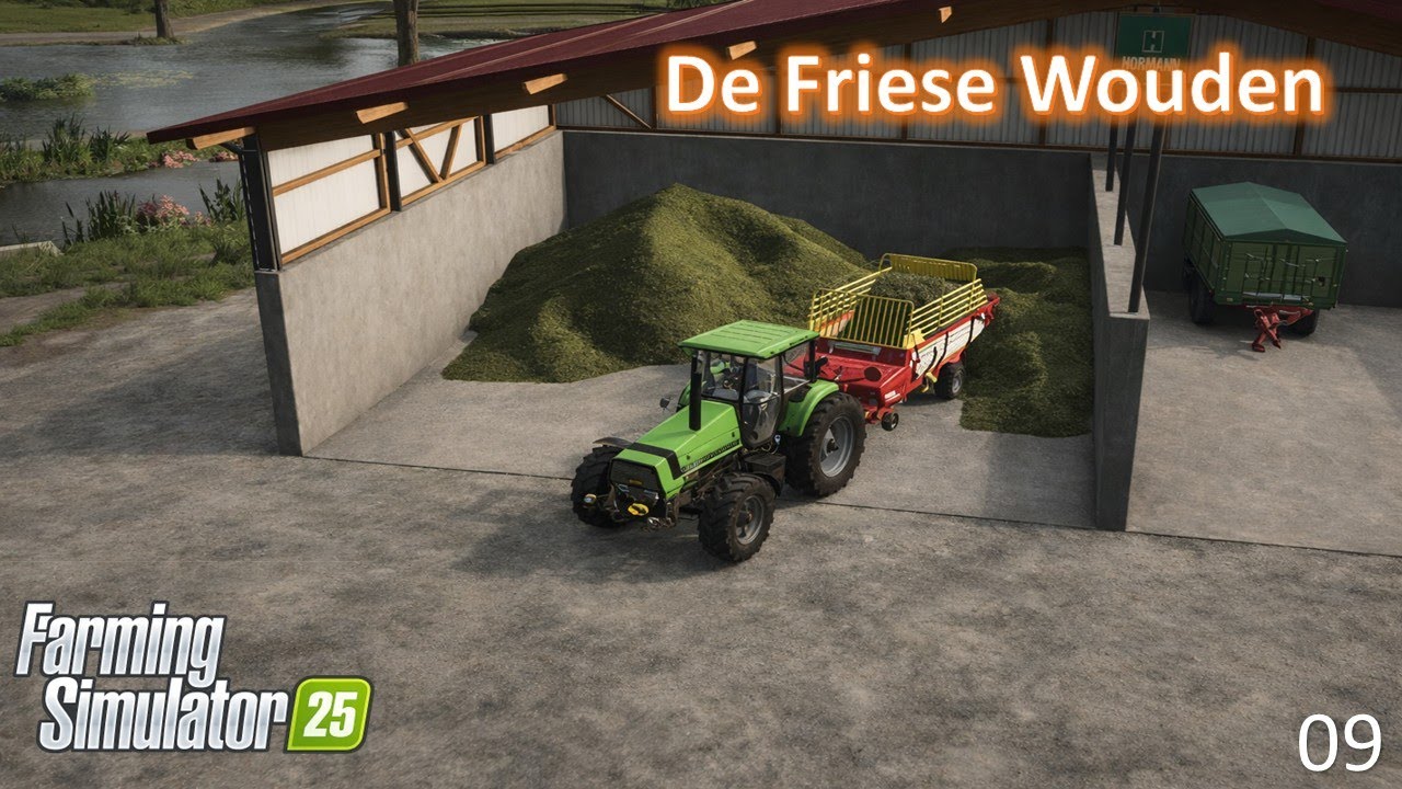 Gras voeren aan de dieren | De Friese Wouden 09 | Farming Simulator 25
