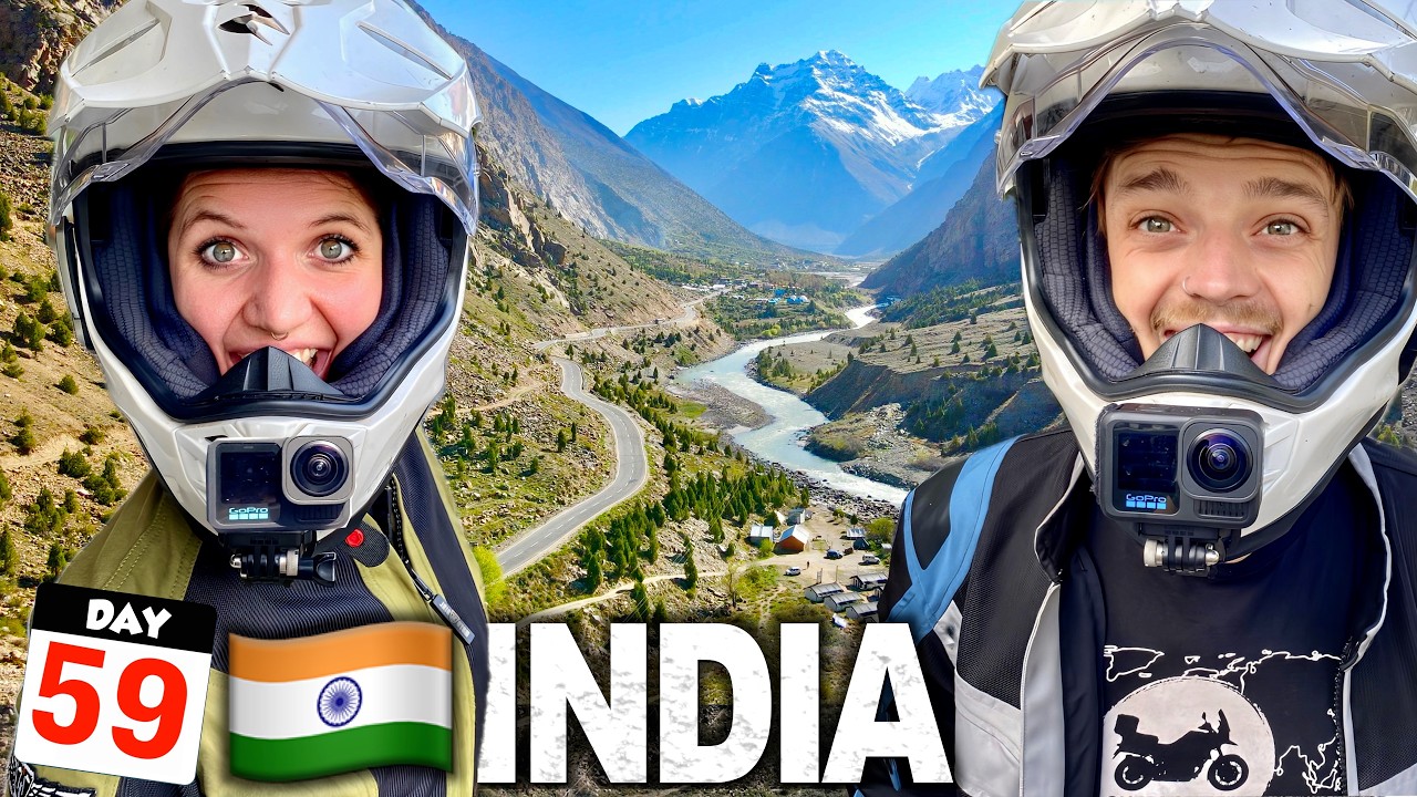 59🇮🇳 Вы не поверите, эти гималайские дороги! 😱 (из Манали в Джиспу) 🇮🇳 Riding India