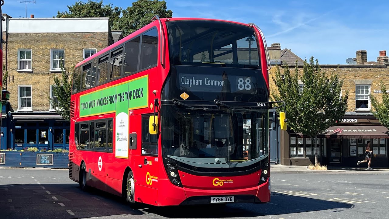 *DIVERSION* Full Route Visual. Route 88: Clapham Common - Parliament Hill Fields | Enviro400MMC EH78