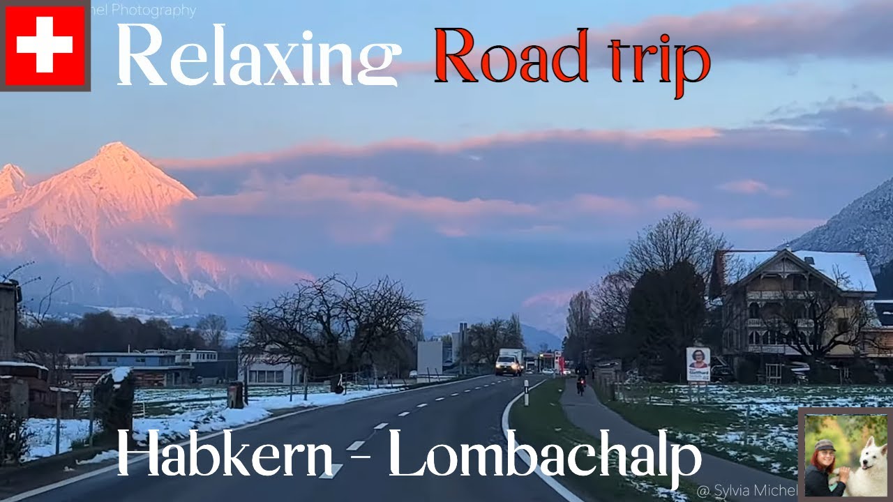 Relaxing road trip series in Switzerland - Habkern - Lombachalp 4K
