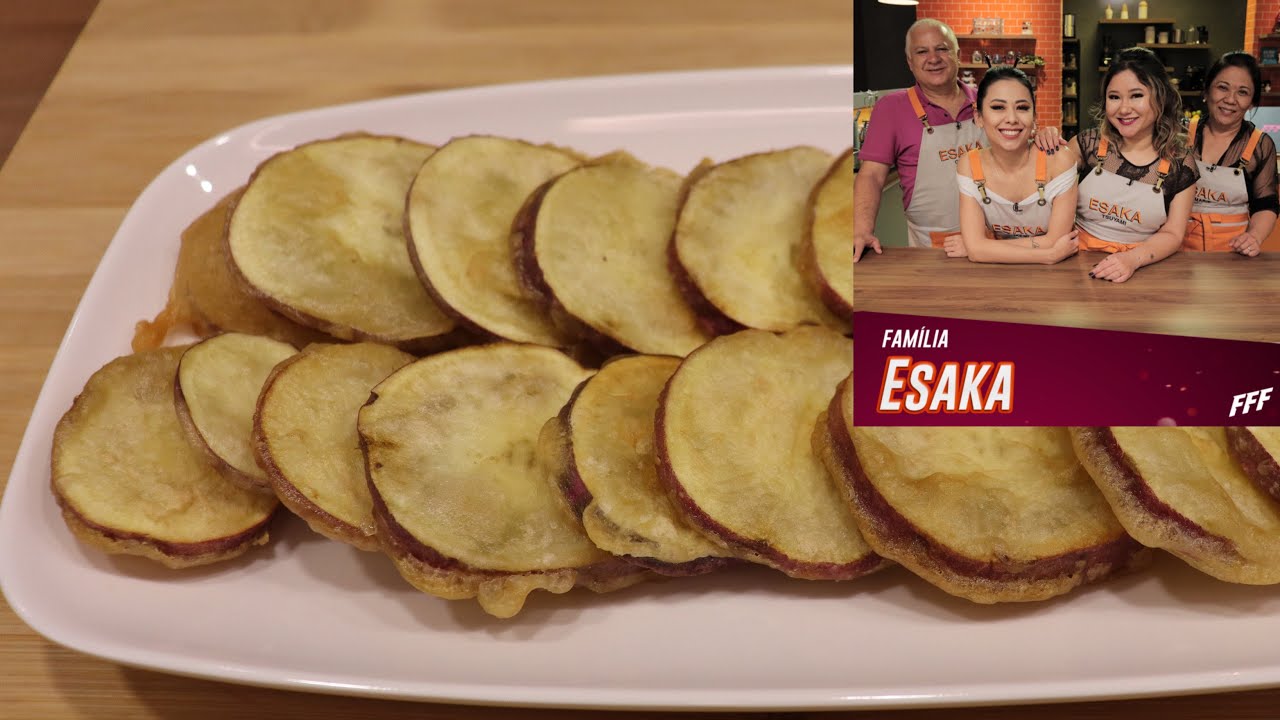 Tempura batata doce ,sequinho e facil de fazer