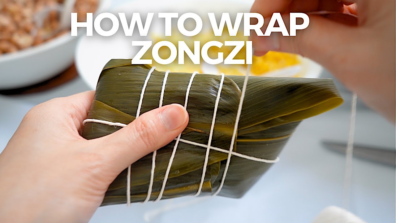 How to wrap Zongzi / Joong | Step-by-Step Tutorial