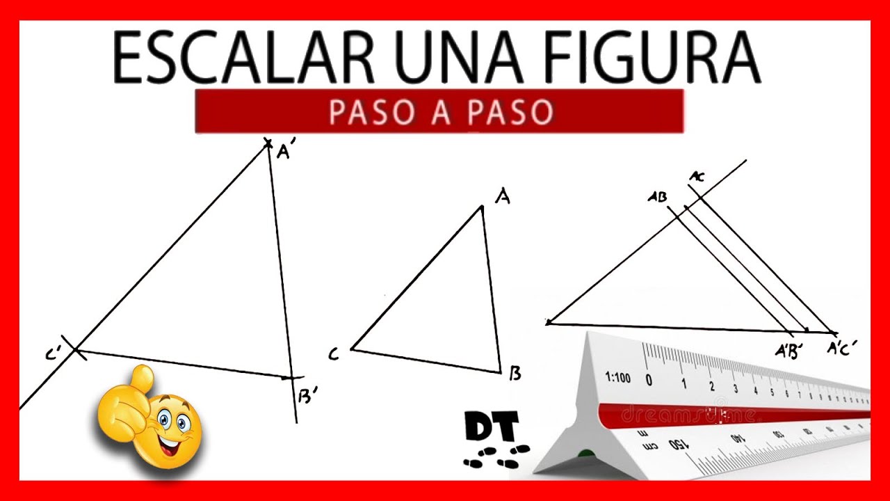⚡Como hacer una figura a escala ⚡ Dibujo técnico paso a paso | Triángulos semejantes
