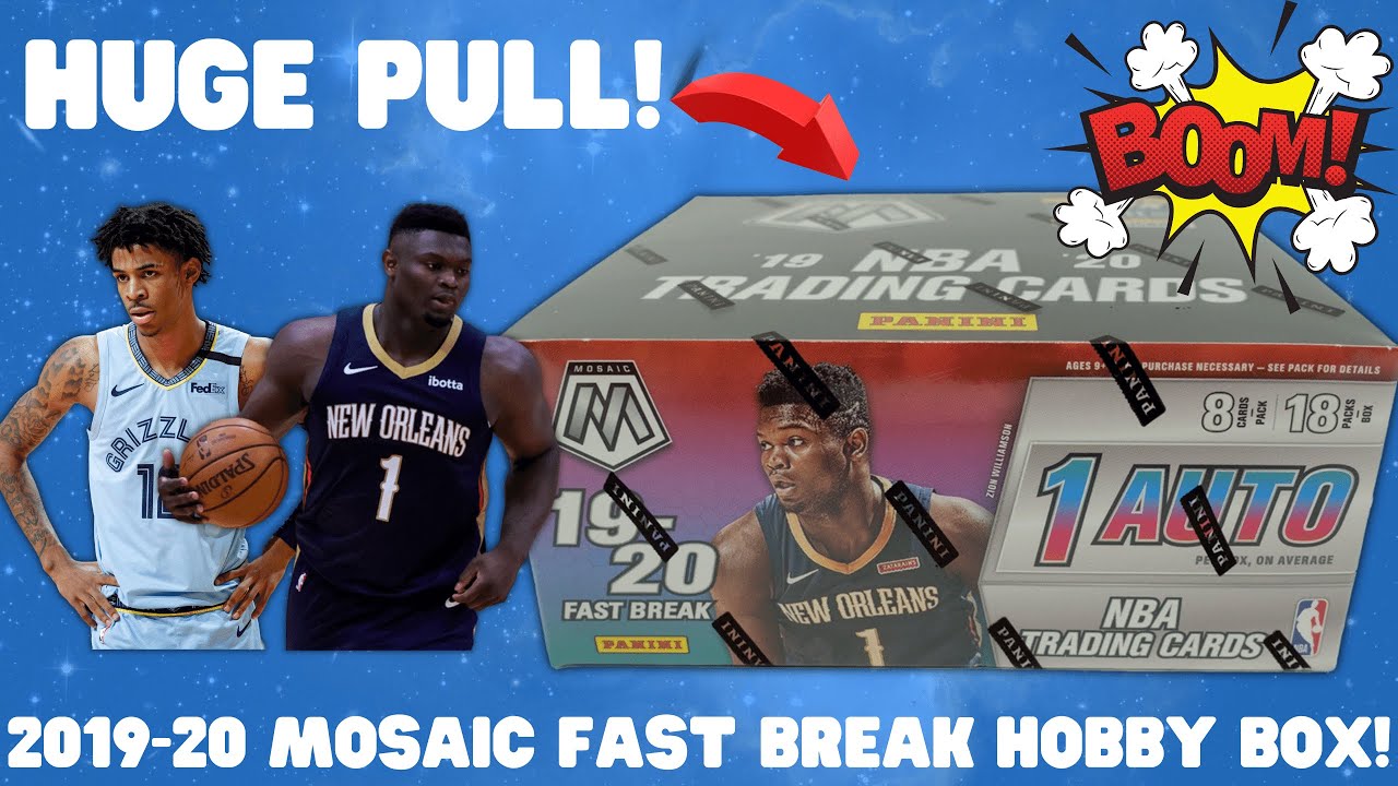 🔥HUGE PULL🔥2019-20 PANINI MOSAIC BASKETBALL FAST BREAK HOBBY BOX!🏀800 SUB GIVEAWAY RESULTS🥳