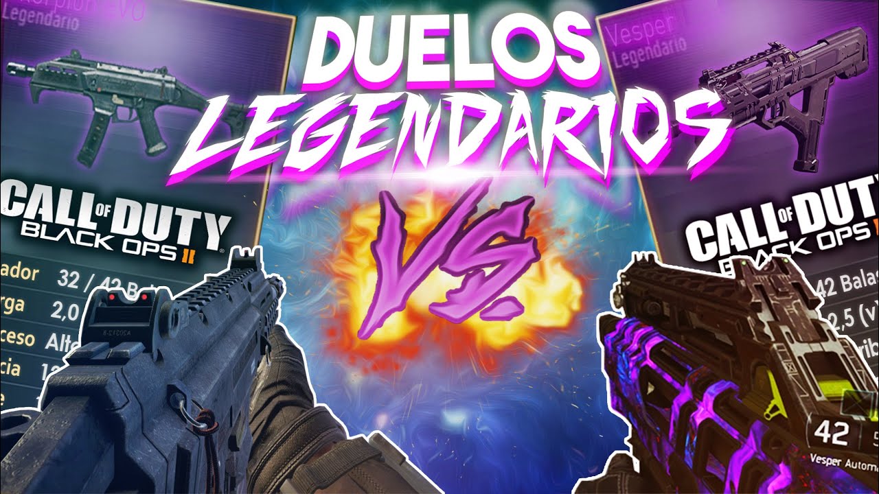 VESPER (BO3) VS SKORPION EVO (BO2) - DUELOS LEGENDARIOS - T2 - CALL OF DUTY