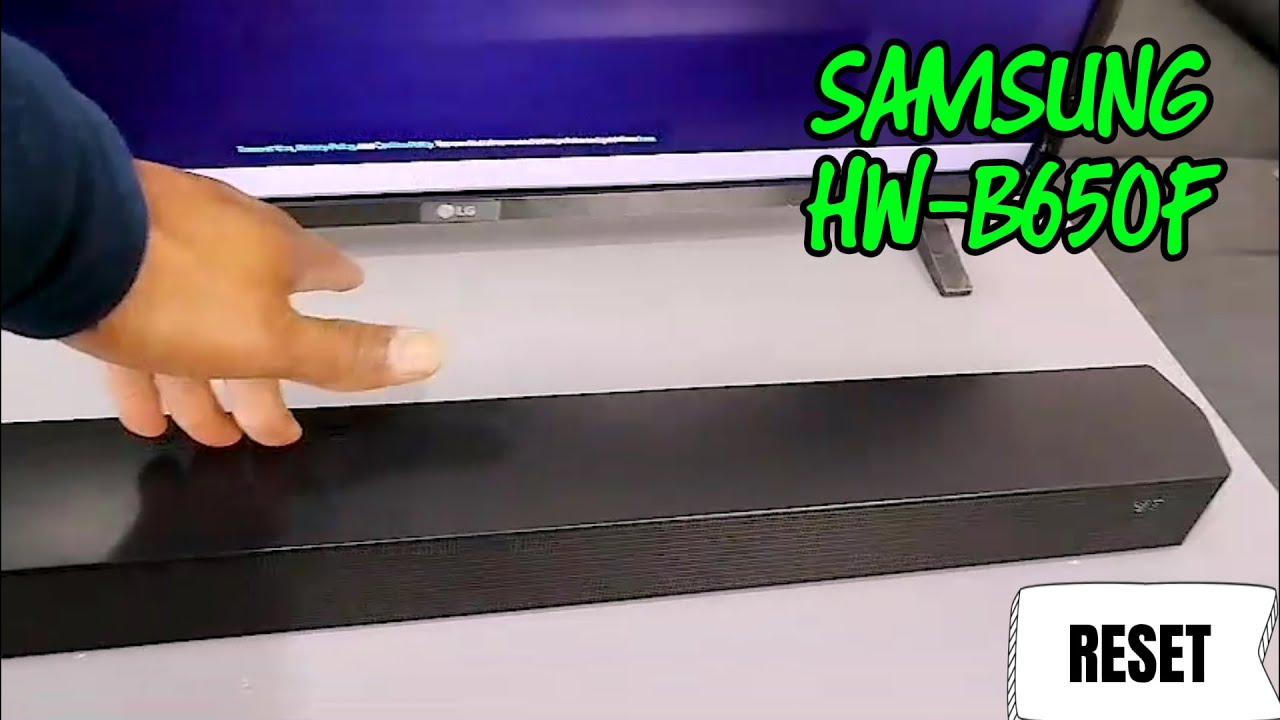 Как сбросить настройки саундбара Samsung HW-B650F