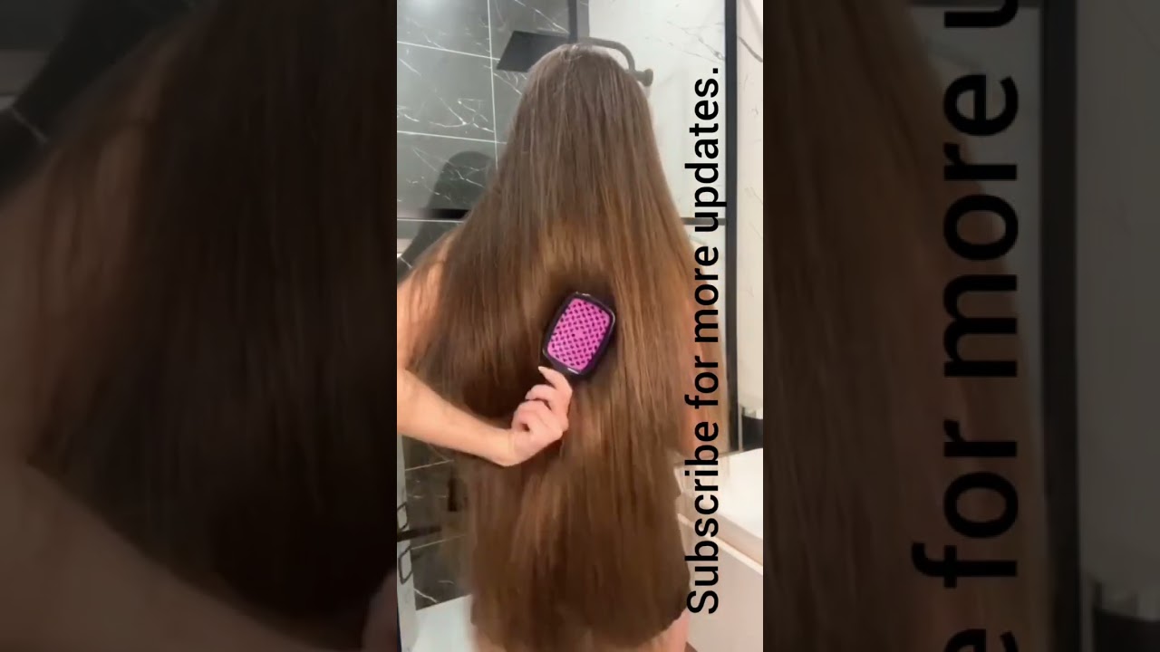 Combing and Playing with Shiny Straight Hair PART 1 #HairCombing #HairCare #BeautifulHair”